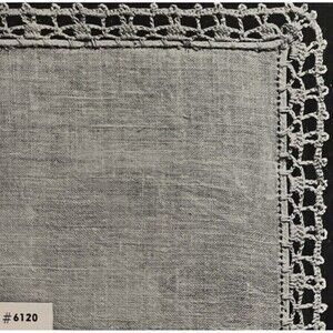 Vintage 1948 Handkerchief Edgings Tatting Crochet Pattern 6120 Irish Lace Doily